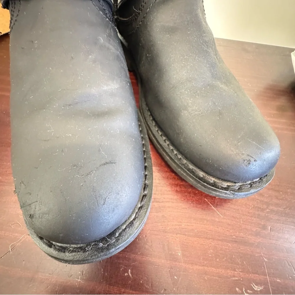 Harley Davidson Cortez Harness men’s black leather motorcycle biker boots 8.5